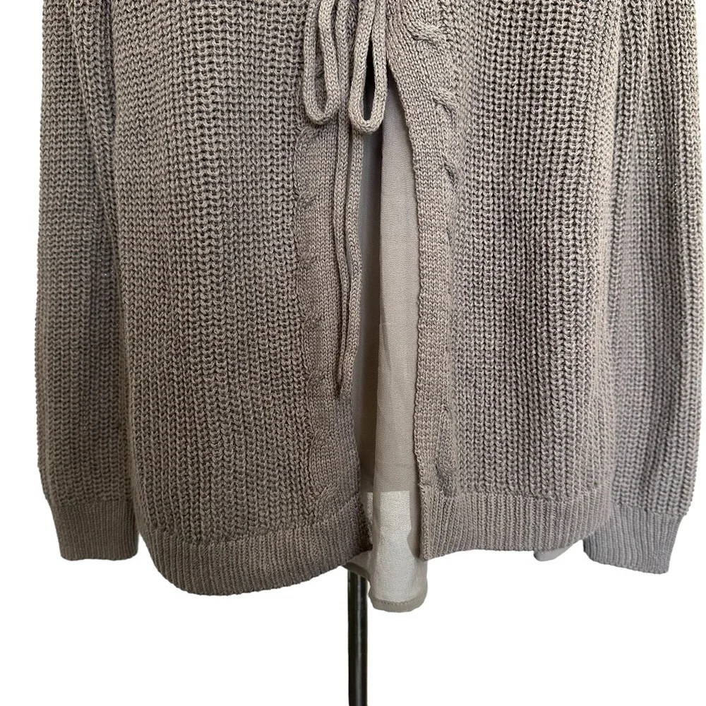 Torrid gray v-neck sweater.